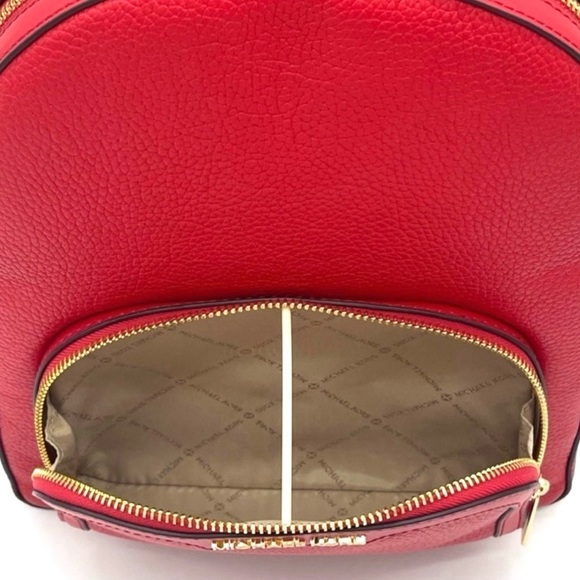 Michael Kors Jaycee Medium Backpack Bright Red (NWT) - Picture 6 of 7